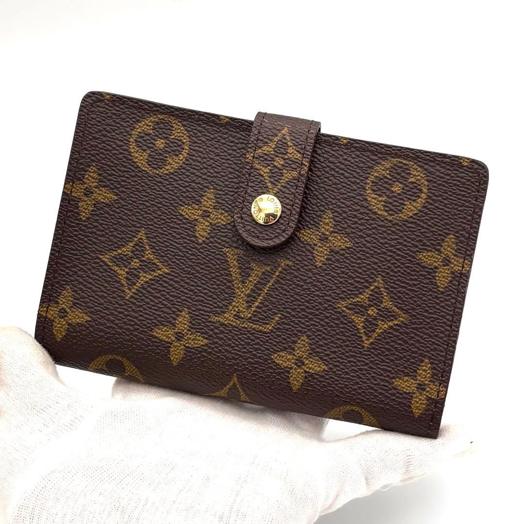 【未使用級】ルイヴィトン モノグラム ヴィエノワ モノグラム がま口財布 箱付き