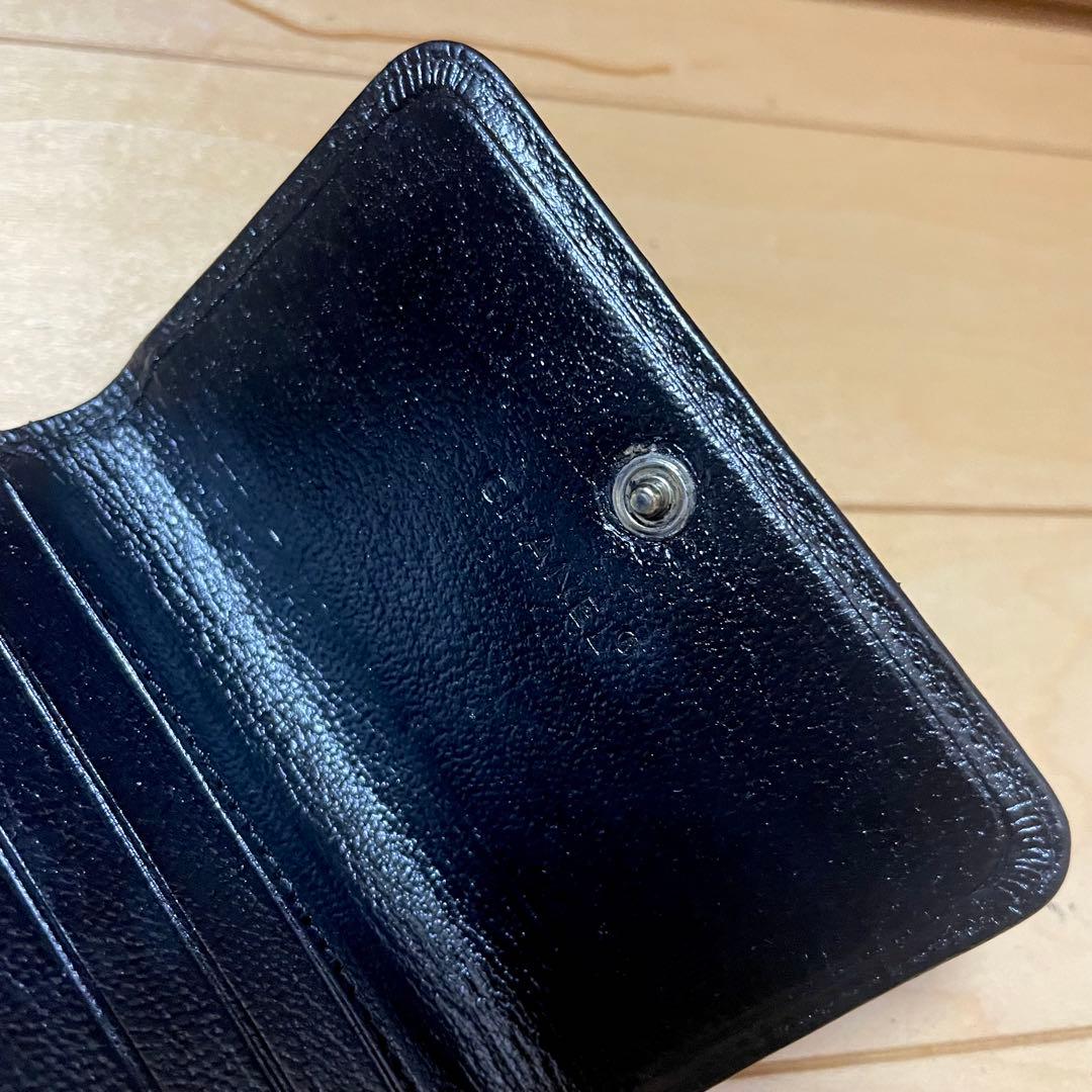 CHANEL シャネル レザー 二つ折り財布