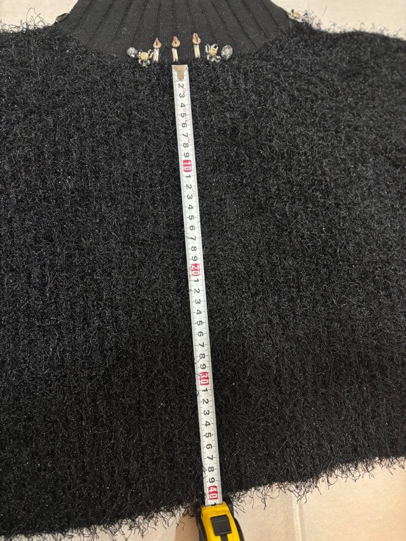 アルベロベロ　オレボレブラ　七分丈厚めカーディガン　黒色　未使用