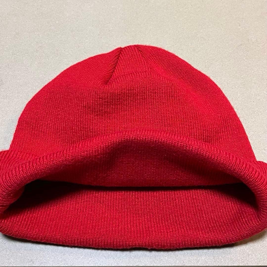 Supreme NEWERA BOXロゴ ビーニー ニット帽 レッド