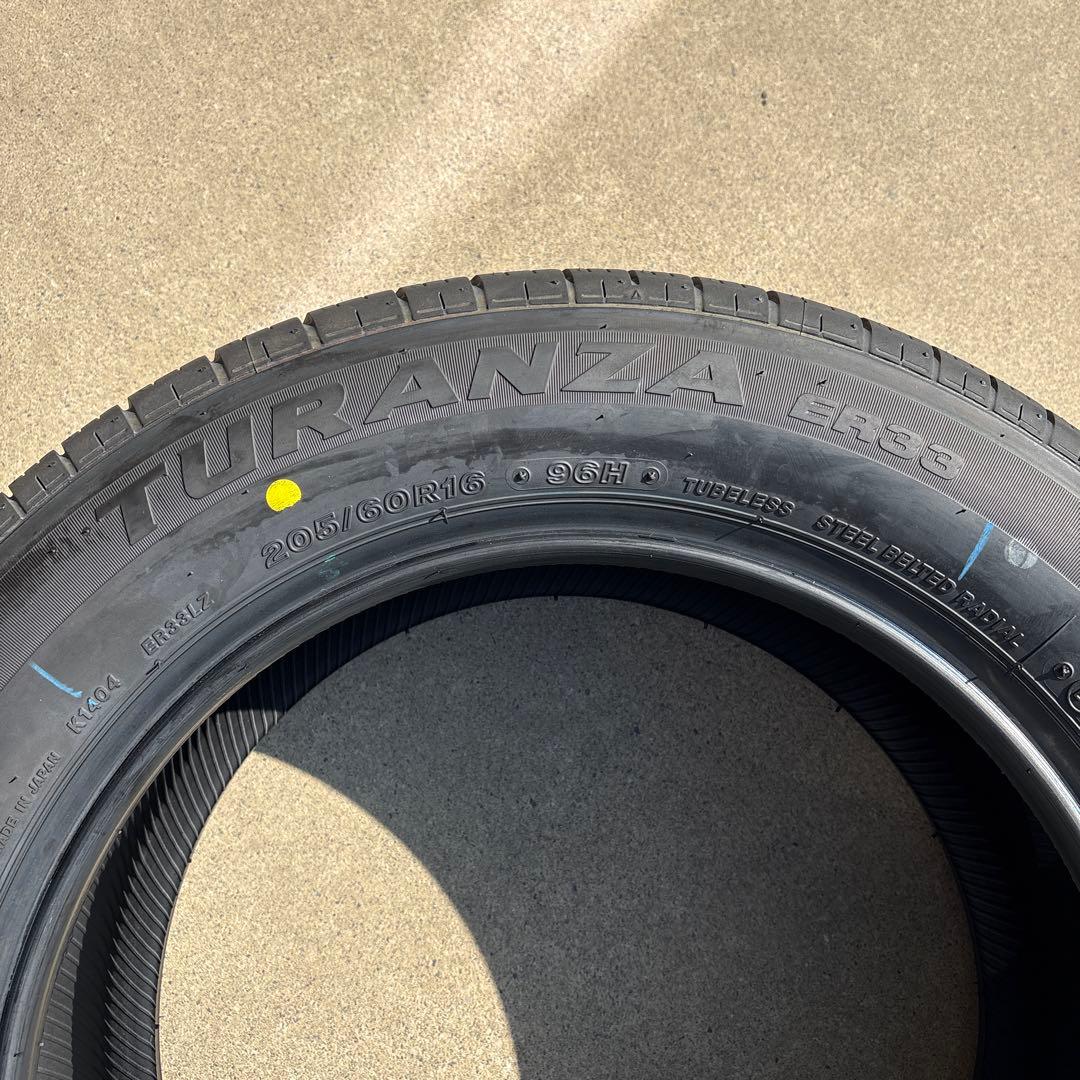 ブリヂストン タイヤ 205/60R16 ステップワゴン 新車外し品4本セット