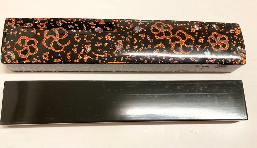 再お値下げ　美品　福井県　若狭塗　箸箱　2膳用　木製本漆　伝統工芸　螺鈿　蒔絵