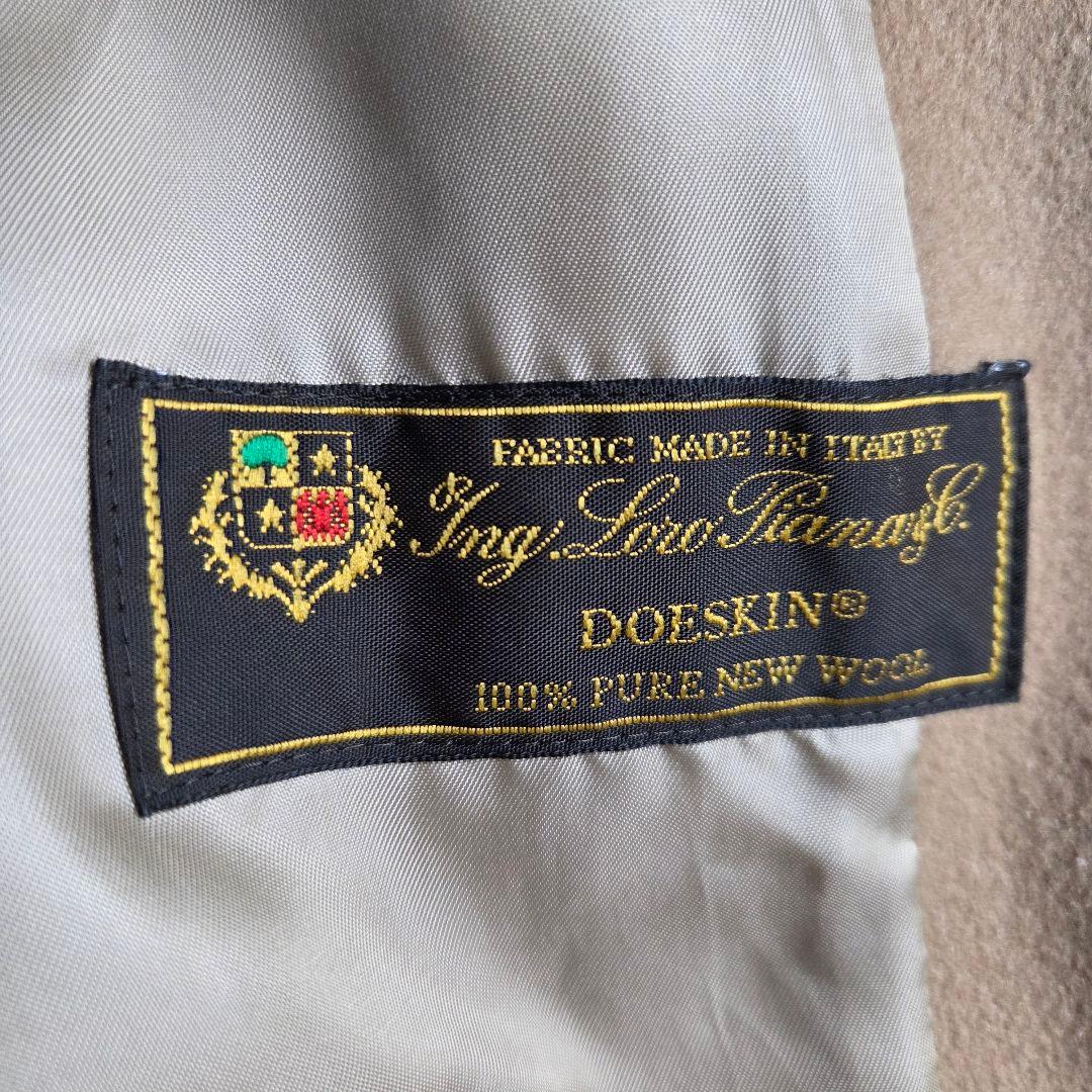 美品 23区 LoroPiana ウール フーデットコート ファー M ベージュ