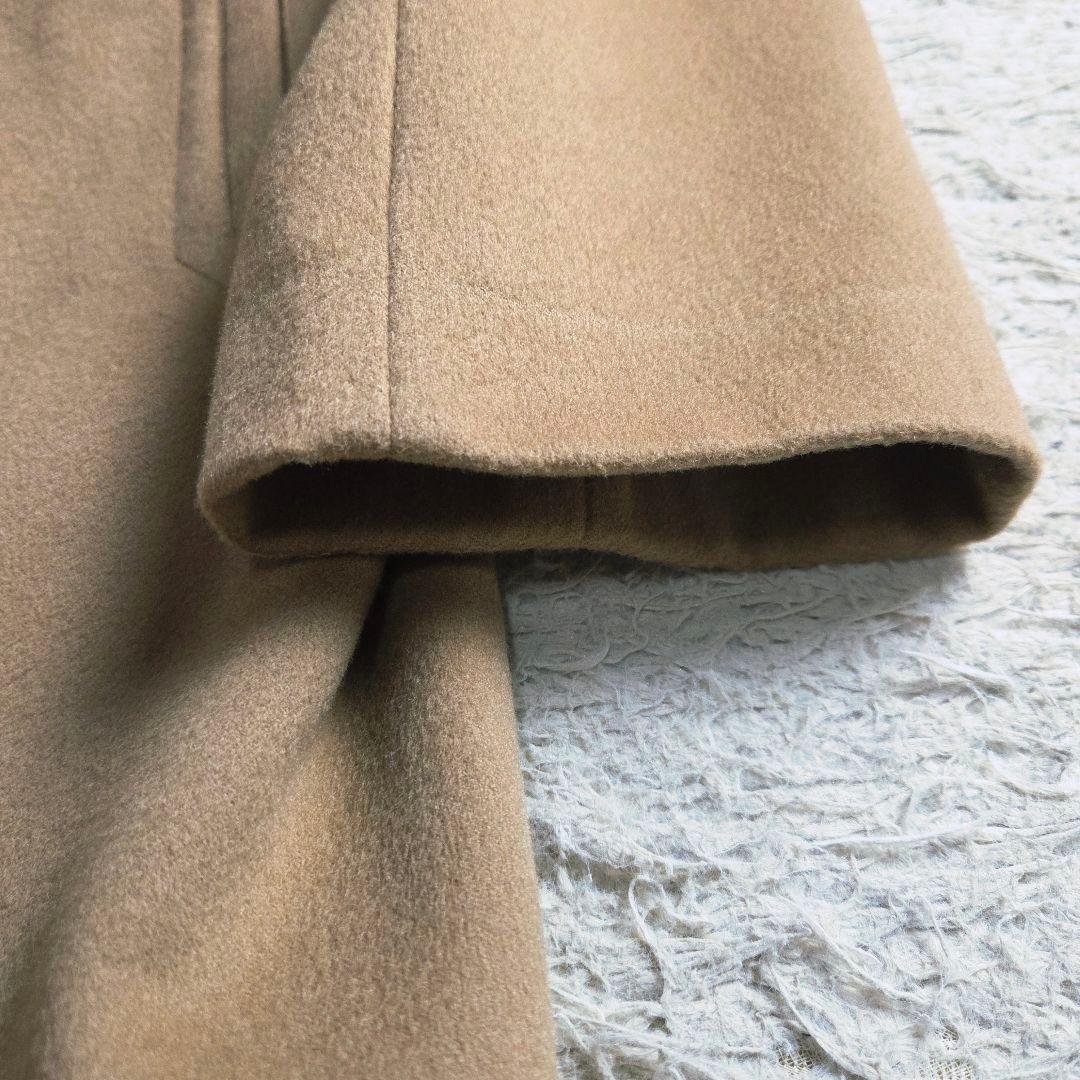 美品 23区 LoroPiana ウール フーデットコート ファー M ベージュ