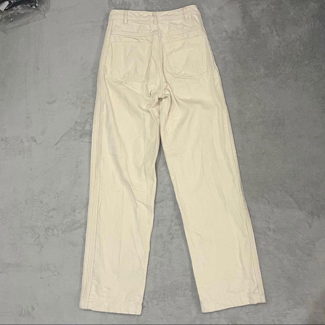 美品 adidas レディース デニムパンツ ジーパン ロゴ 3st 29インチ