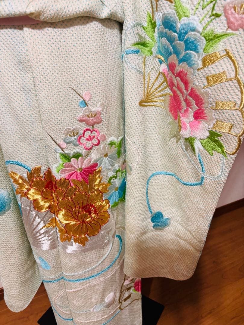 激安‼️限定価格‼️ 花柄刺金繍 全絞りフルセット