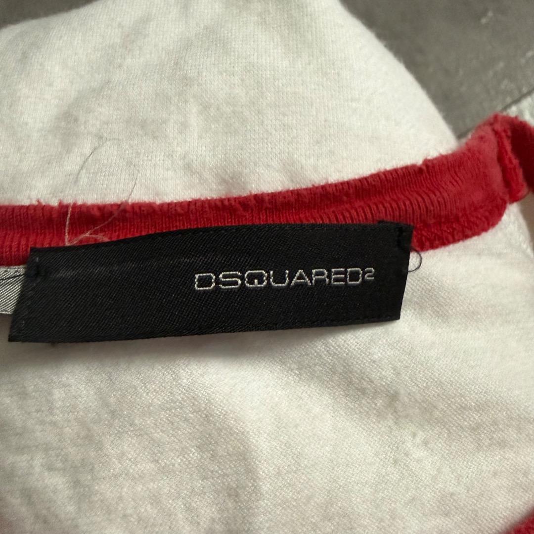 DSQUARED２リンガーTシャツ 半袖 両面プリント y2k 平成00s