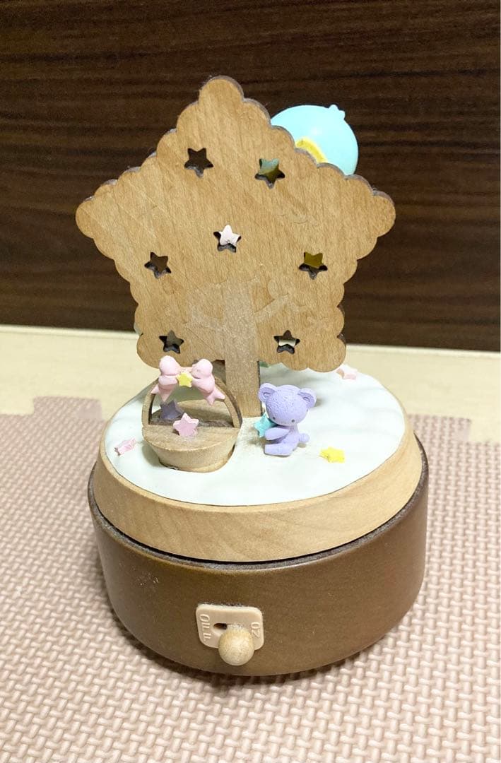 レア！キキララ高級木製オルゴール サンリオ　キャラクター付　リトルスター