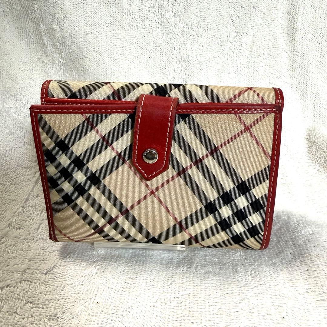 Burberry Blue Label チェック柄 二つ折り財布
