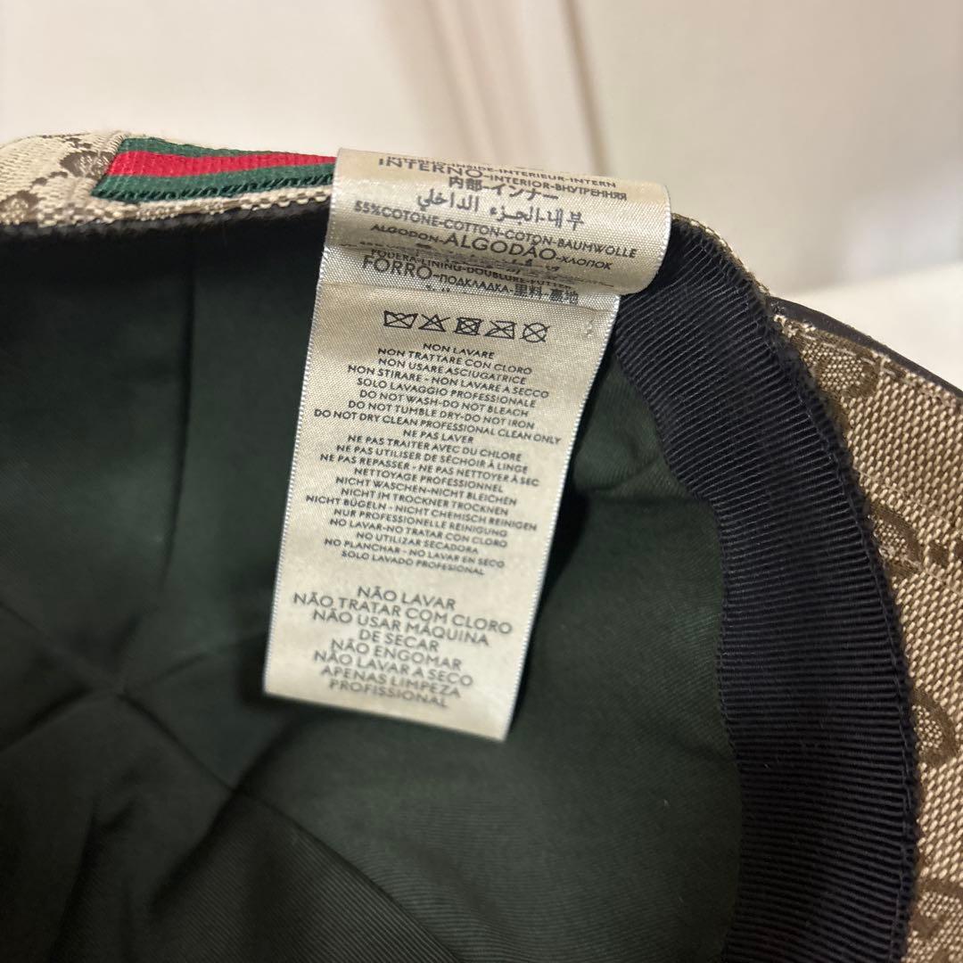 Gucci GGパターン ベースボールキャップＬ　美品