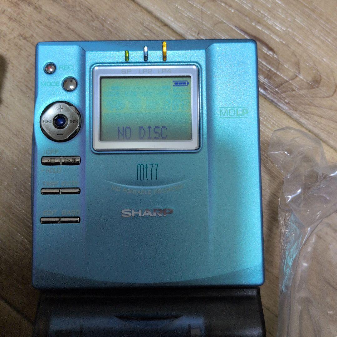 SHARP シャープ MD ポータブルプレーヤー MD-MT77-A