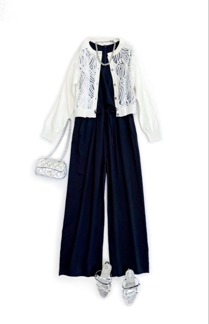 新品☆SYSORUSセレクト レース ホワイト カーディガン