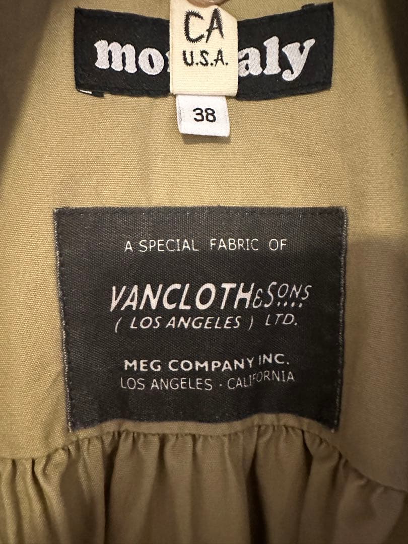 monitaly モーターサイクルコート size38 made in USA