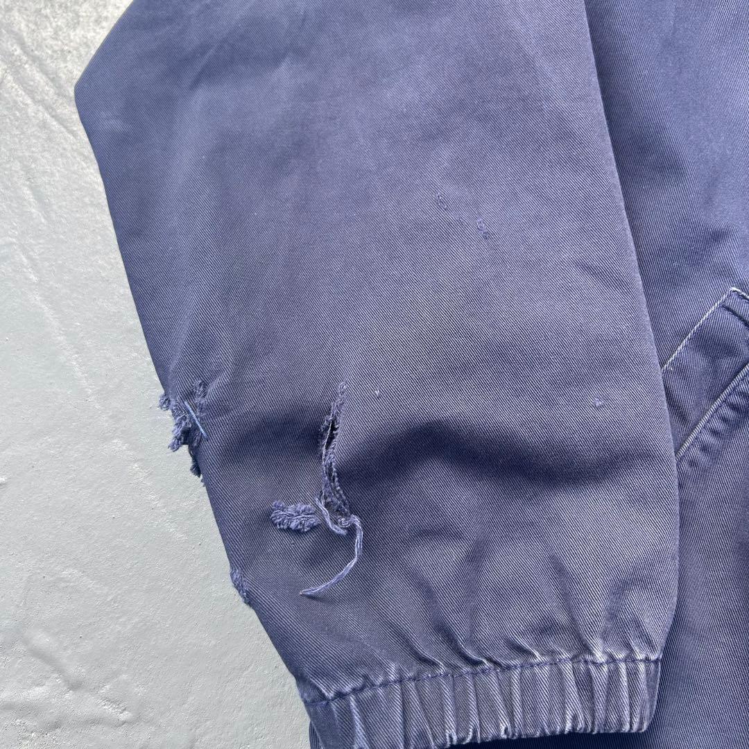 90s POLO三角タグ スウィングトップブルゾン ネイビー 古着 ヴィンテージ