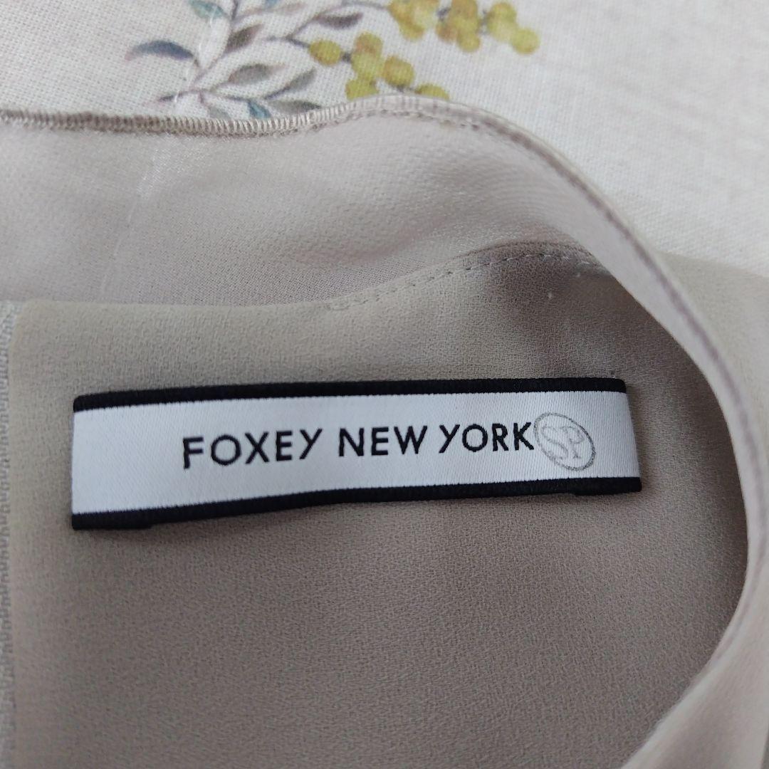 FOXEY NEW YORK ベージュ ノースリーブ ワンピース