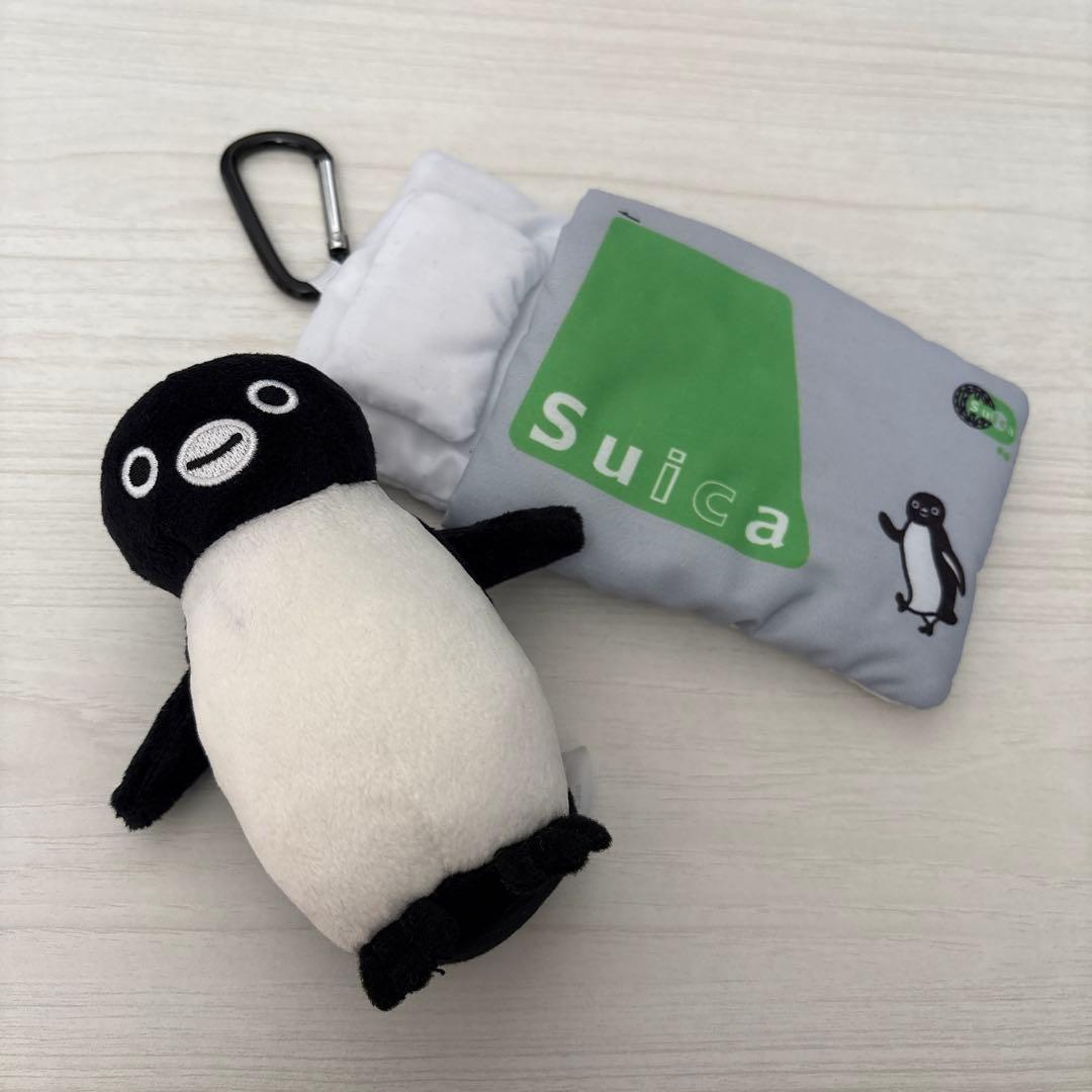 【美品】Suicaのペンギン　ぬいぐるみ　キャリーお布団 グリーン　セット販売