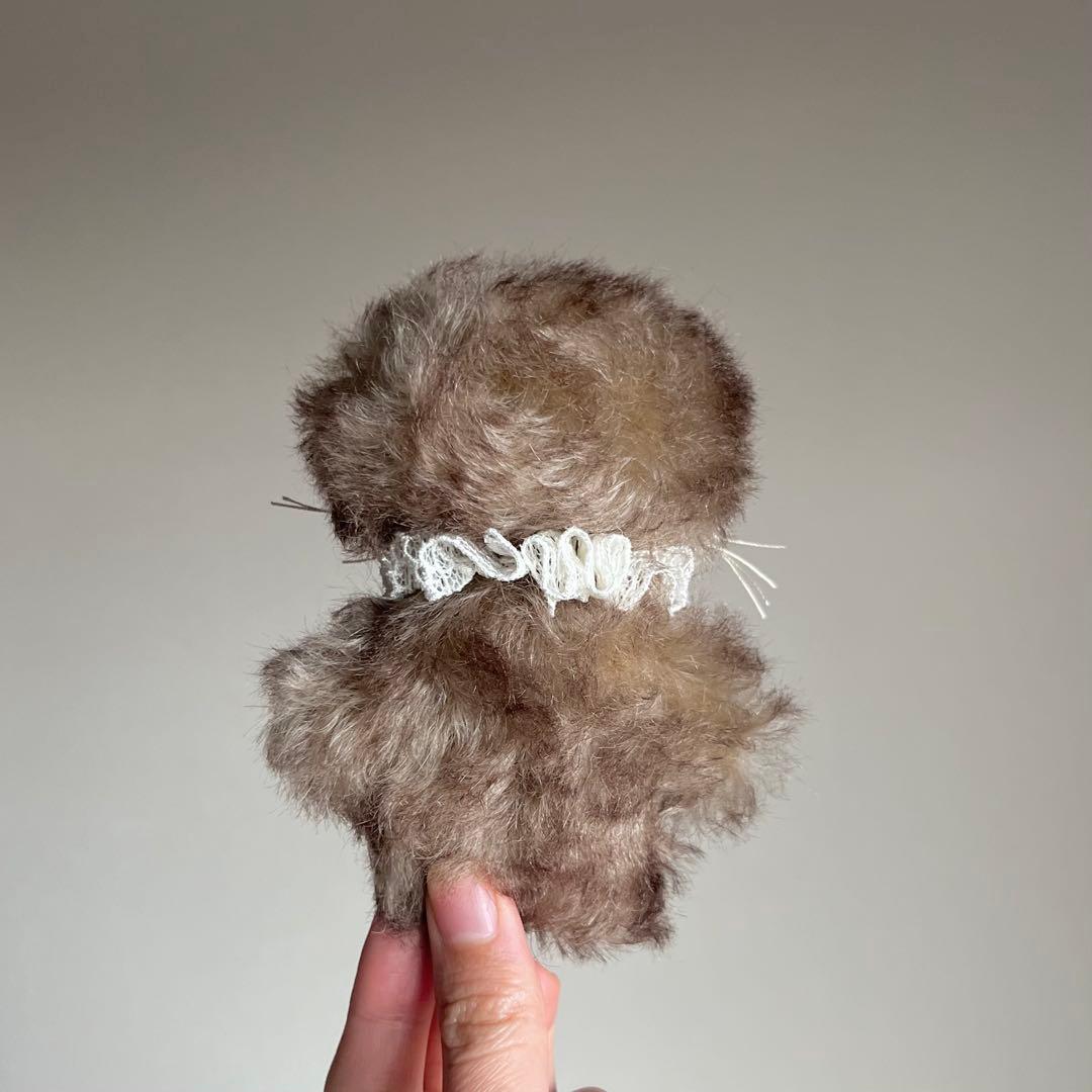 珈琲みるく　ちいさなネコ　猫　ぬいぐるみ　作家　テディベア　レトロ　アートドール