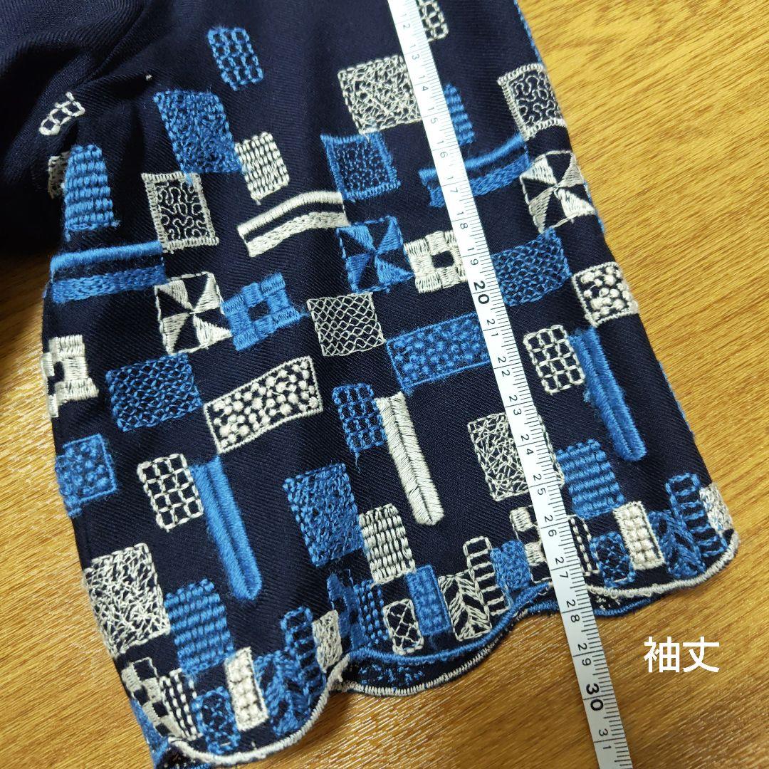 サリースコット ネイビー 半袖ワンピース