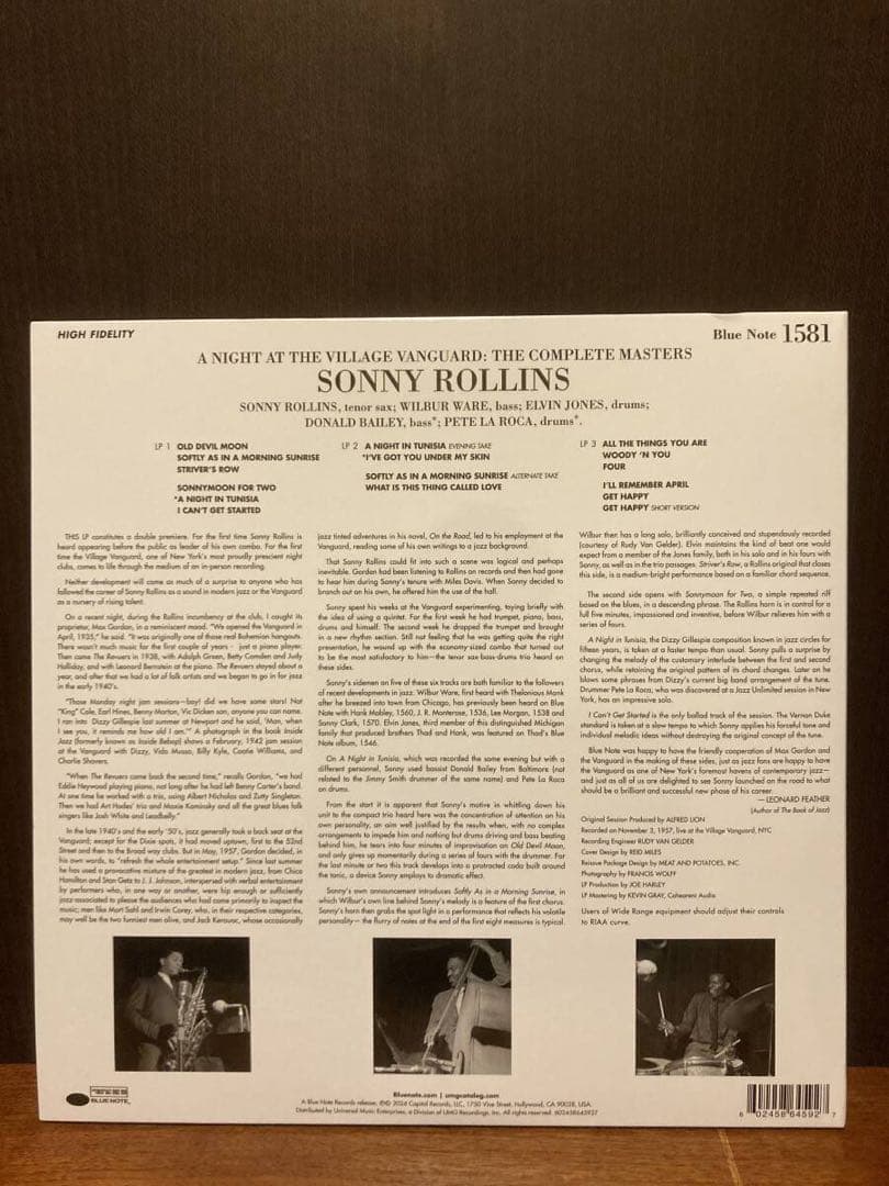 SONNY ROLLINS TONE POET ブルーノート ジャズレコード