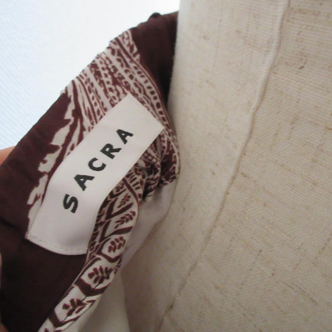 SACRA ペイズリー柄ロングフレアスカート 2025SS 現行品
