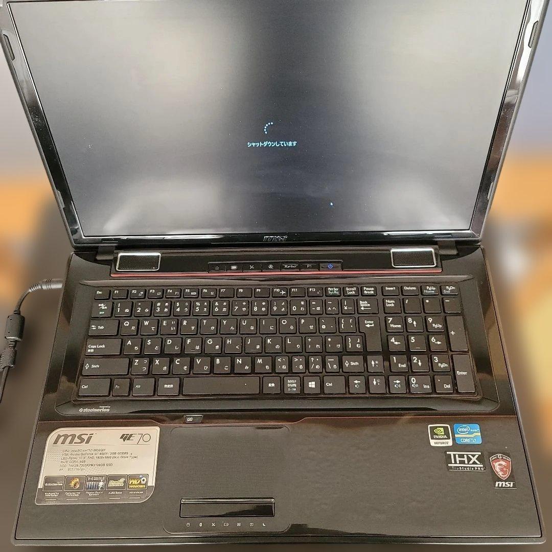 MSI 17インチノートPC BDドライブ搭載