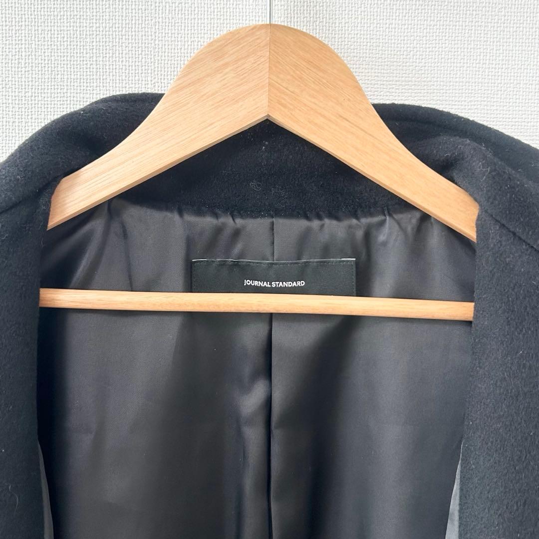 JOURNAL STANDARD パッチレイヤースタンドコート　ブラック