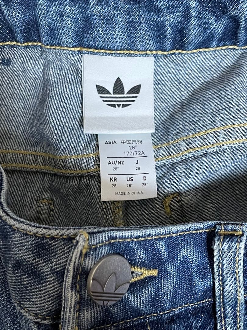 adidas ルーズ デニム パンツ 28インチ アディダス