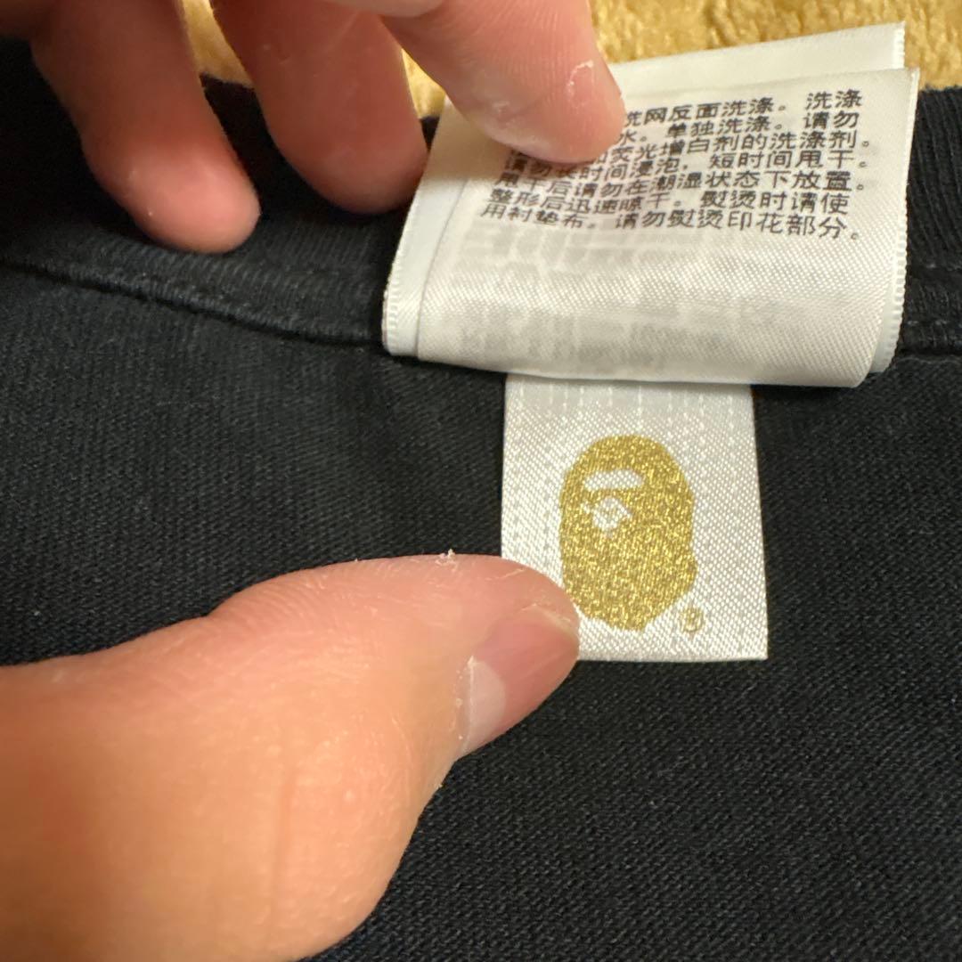 A BATHING APE 黒 Tシャツ Sサイズ