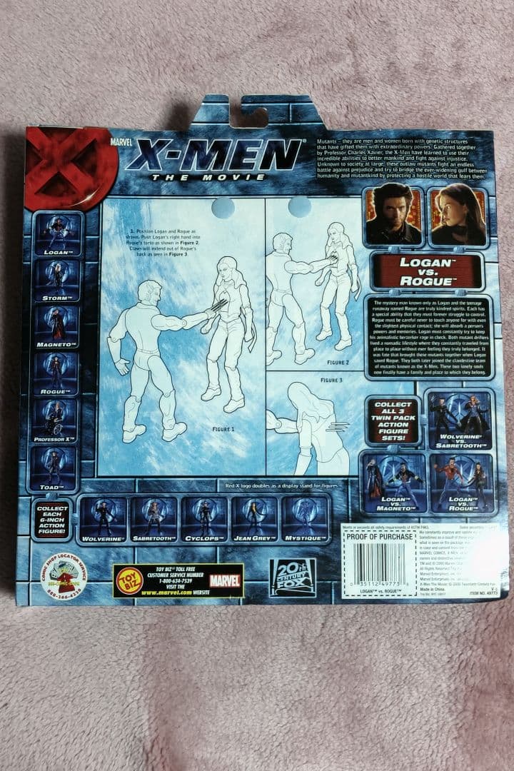 マーベル　トイビズ　ＸMEN　THE　MOVIE　ローガン　ローグ　2パック