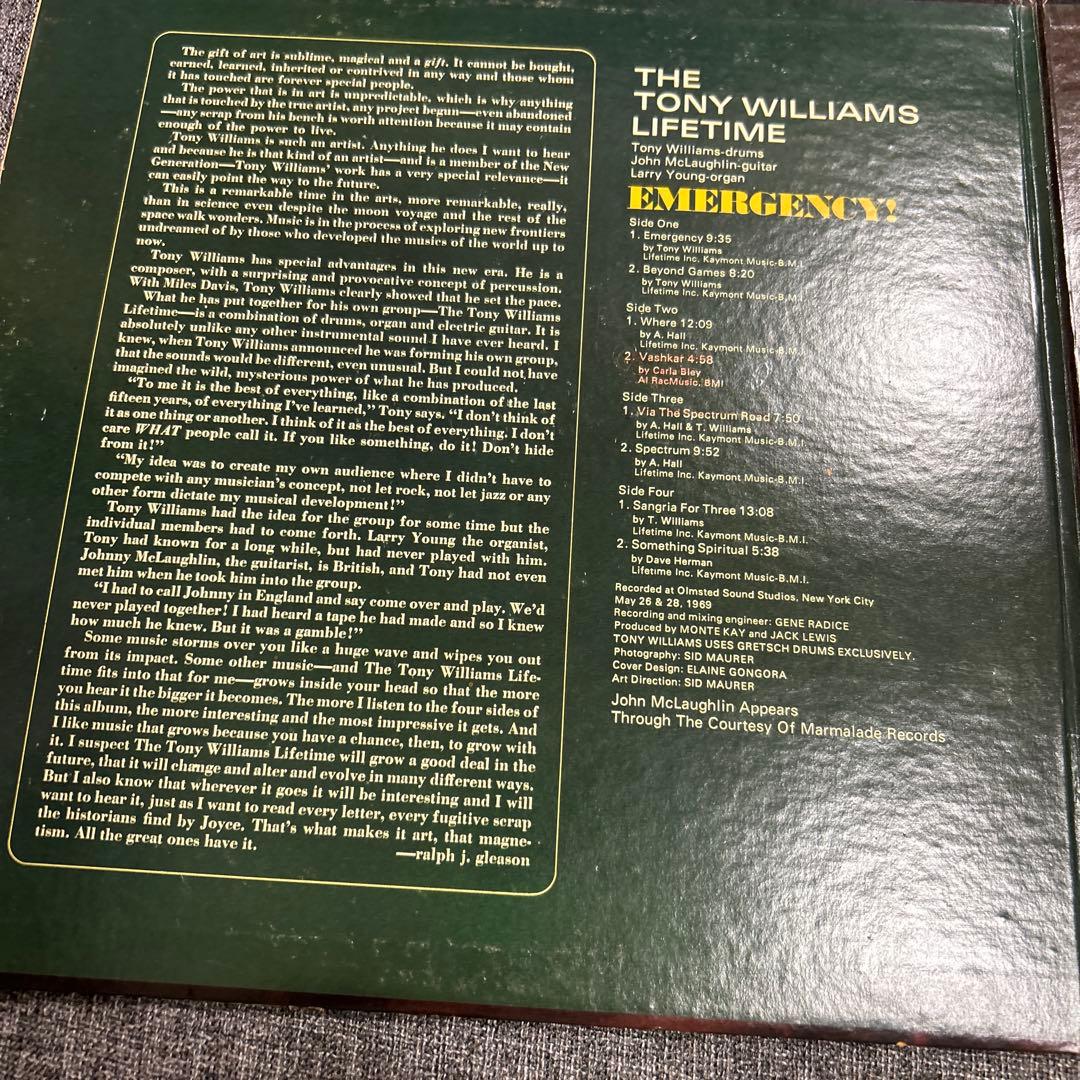 LP⭐️THE TONY WILLIAMS LIFETIME EMERGENCY!