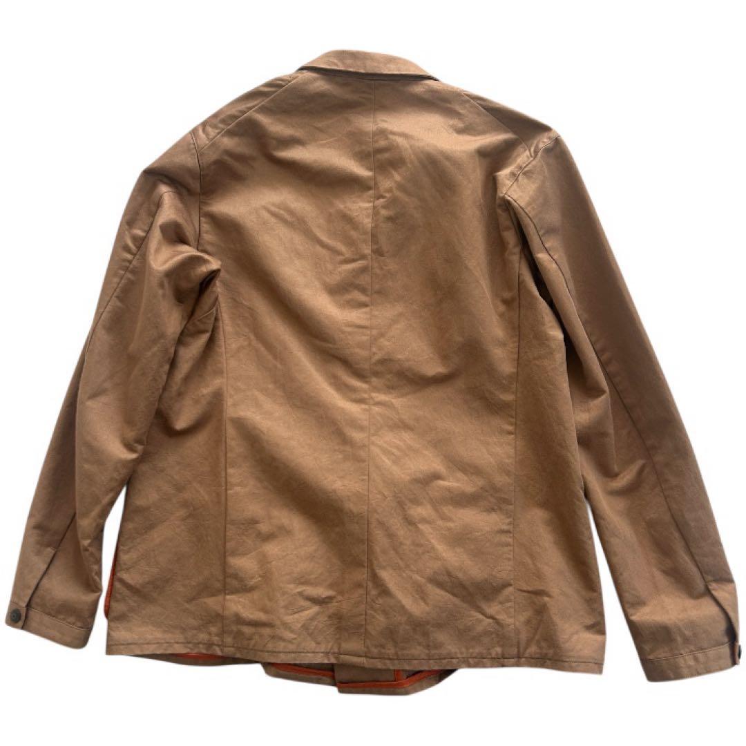 Ets.MATERIAUX コットンシルク カバーオールジャケット 48ブラウン