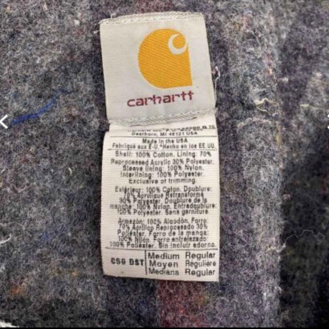 美フェード03年 US製 Carhartt デカロゴ カバーオール チョアコート