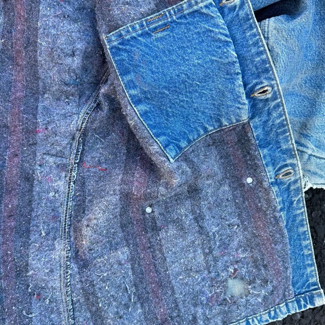 美フェード03年 US製 Carhartt デカロゴ カバーオール チョアコート