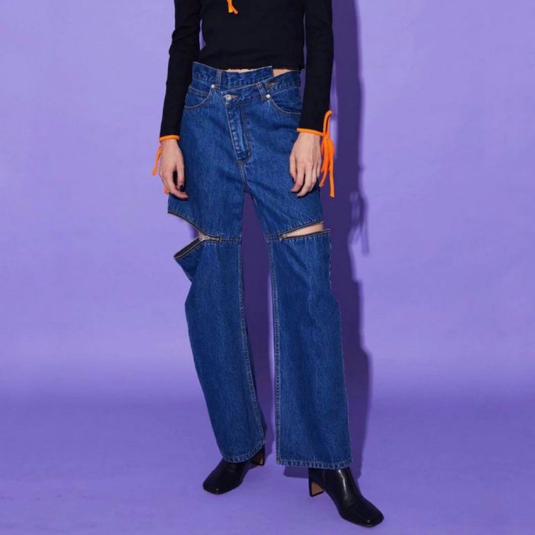MAISONSPECIAL サイドスラッシュデニム size34