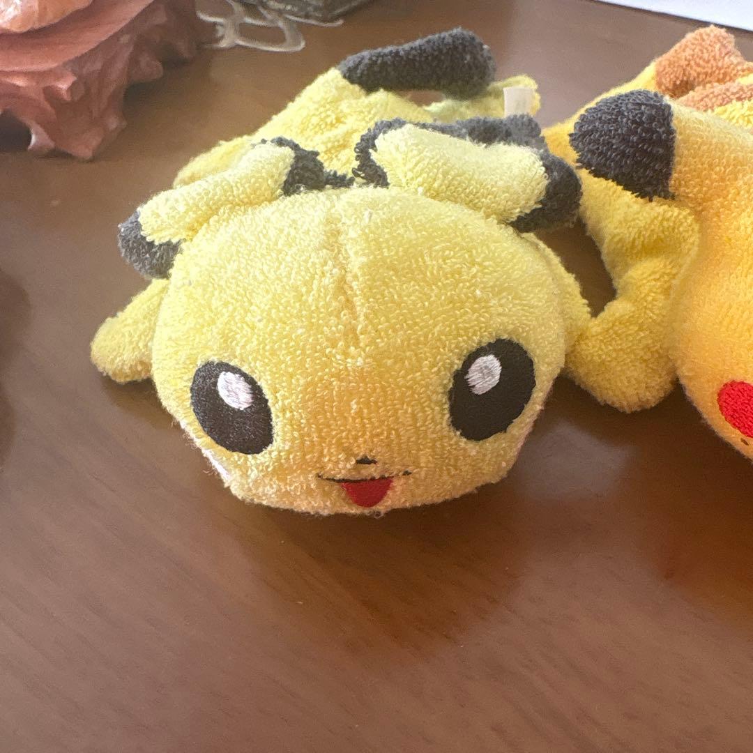 当時物 レトロ ピカチュウとピチューくたくた ぬいぐるみ ポケモン トミー