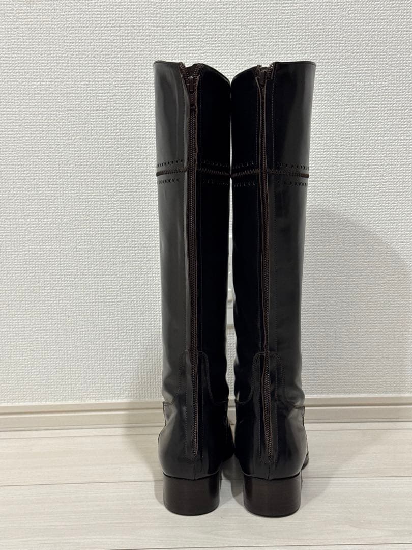 高級ブランド ネブローニ 本革ロングブーツ　新品同様　23.5