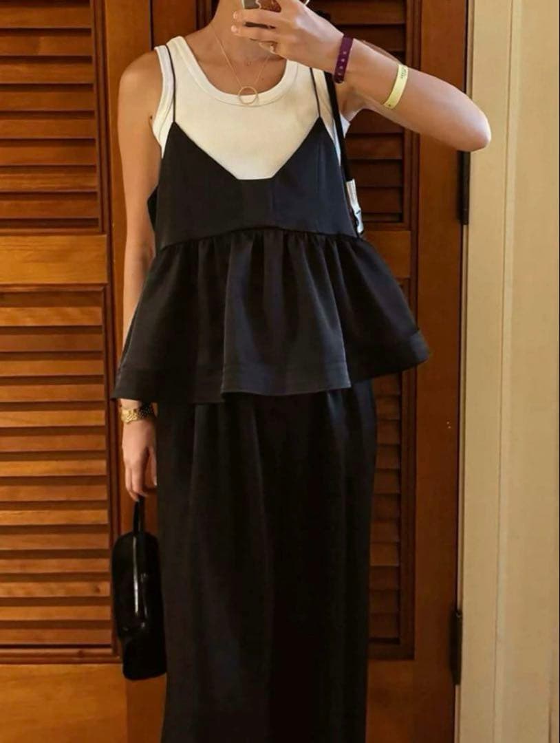 ★ machatt マチャット　SATIN FLARE CAMISOLE