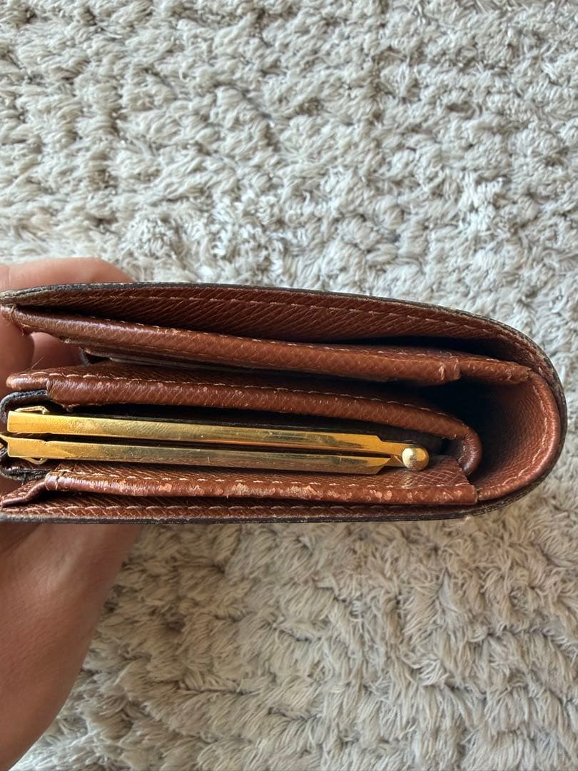 マ*ロ様 【ベタなし】Louis Vuitton モノグラム 二つ折り財布 ヴィ