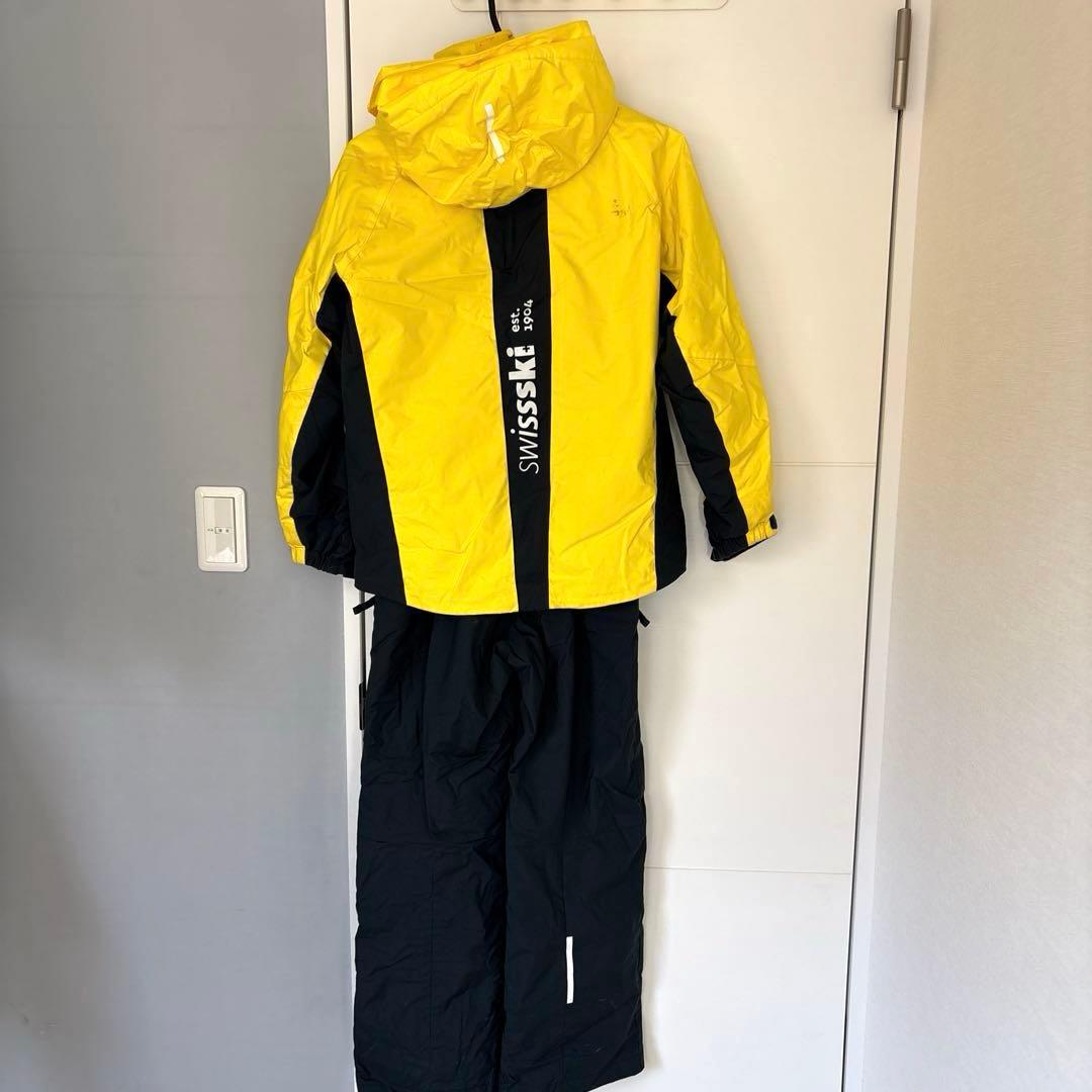 DESCENTE 子ども用スキーウェア イエロー/ブラック