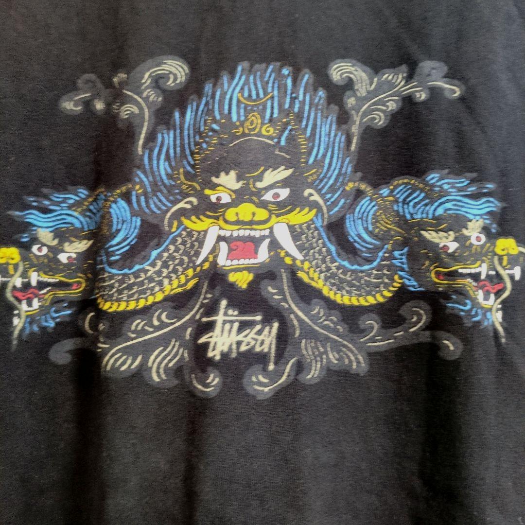 本日限定お値下げ☆90'sold stussy dragon motifTシャツ