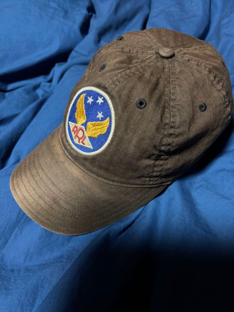 RRL ブラウン ベースボールキャップ
