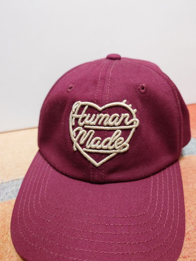 よ*ん様 HUMAN MADE 6PANEL TWILL CAP バーガンディ