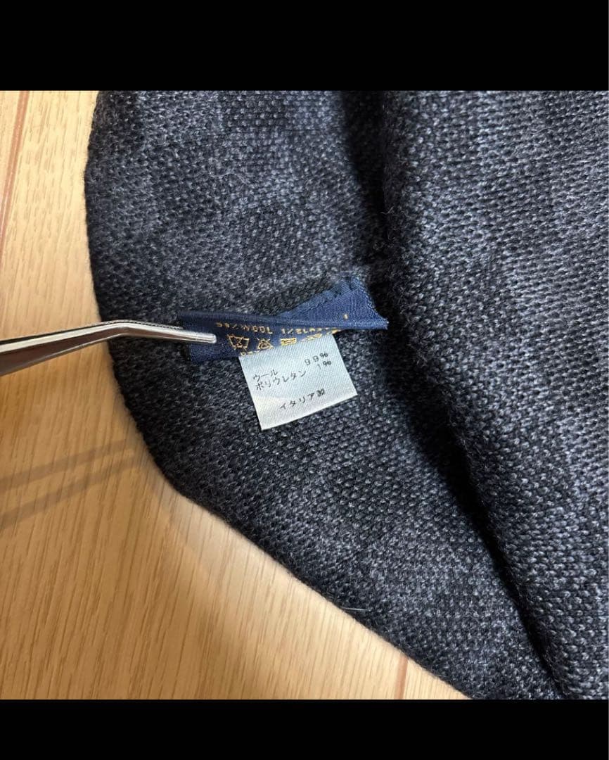 LOUIS VUITTON チェック柄ニット帽 ブラック最終値下げ