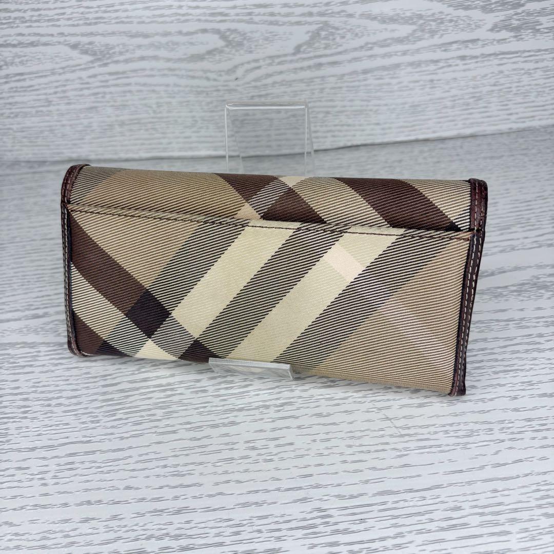 極美品　Burberryブルーレーベル　長財布　二つ折り　S8048