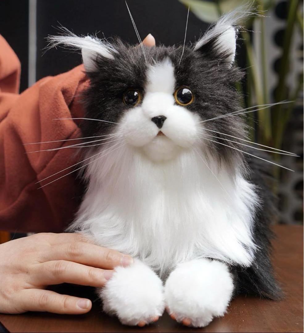 猫ぬいぐるみ リアル 本物そっくり ハンドメイド プレゼント