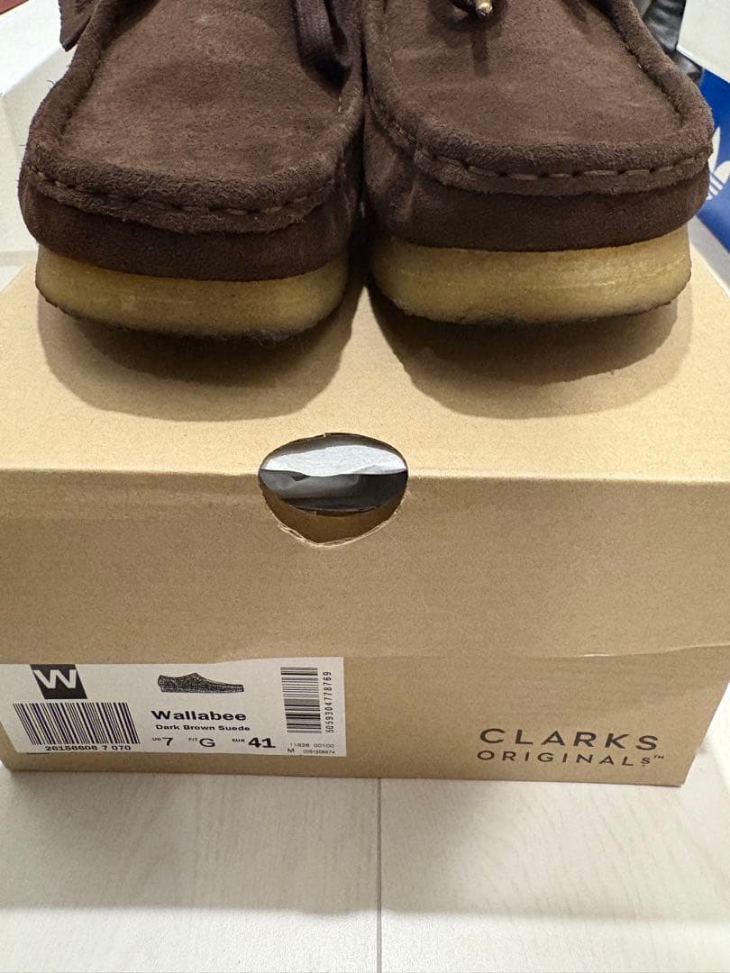Clarks Wallabee ダークブラウン サイズUK7/US8