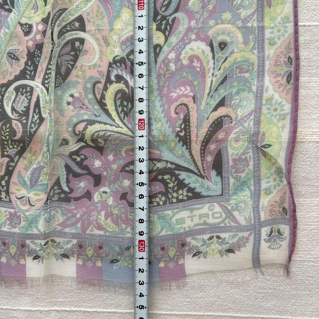 未使用　エトロ　シルク　ストール　ETRO ペイズリー　イタリア製　ITALY