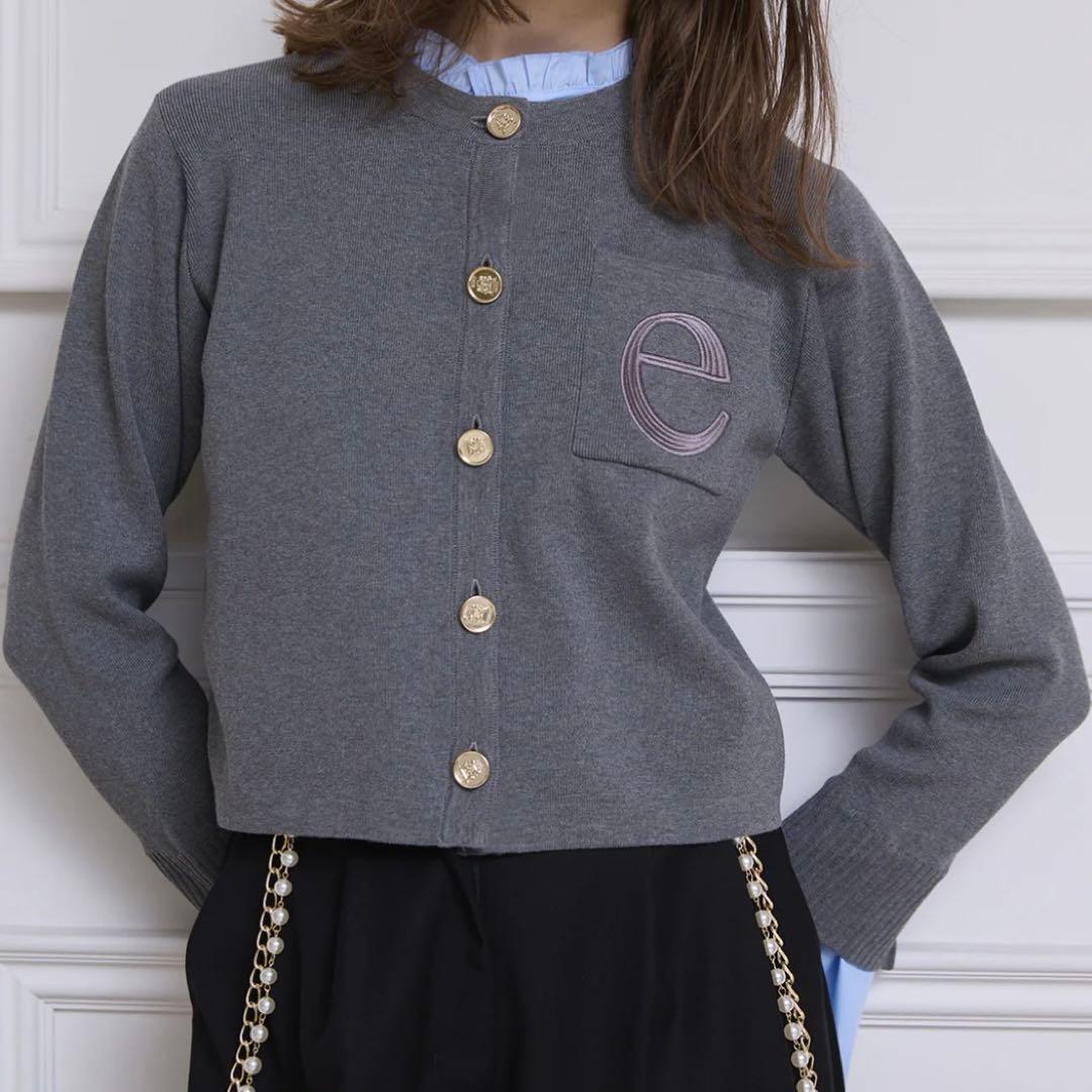 eimy istoire attached collar ニットカーディガン