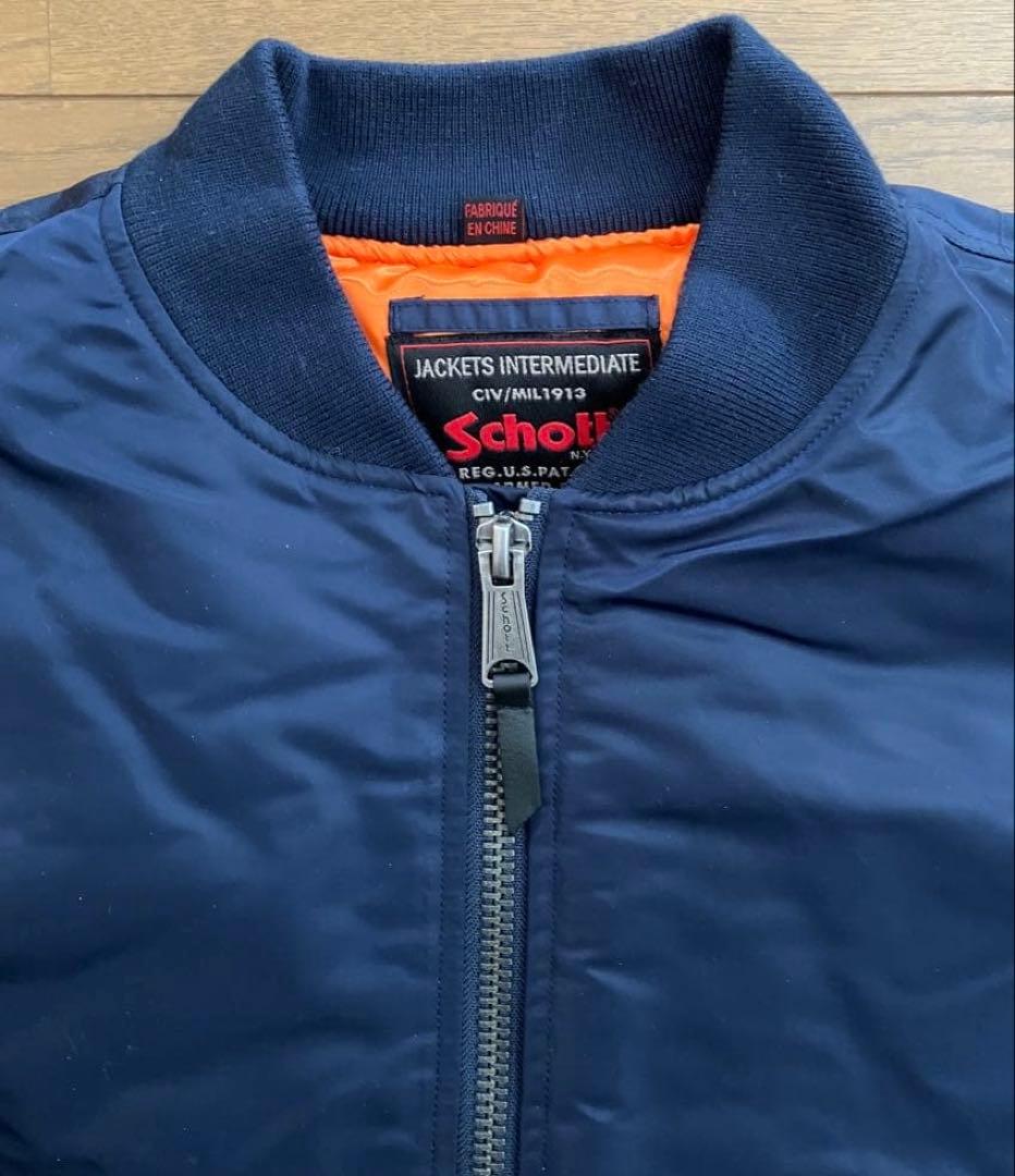 【未使用】Schott ショット ナイロンフライトジャケット ブルゾン MA-1