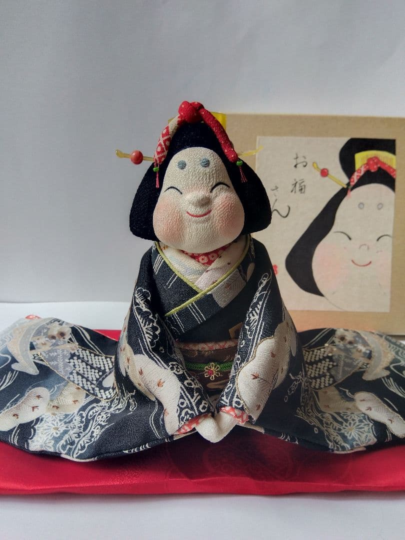 マリン♡様　ご確認用　創作人形　お福さん　留袖　ちりめん細工 縁起物